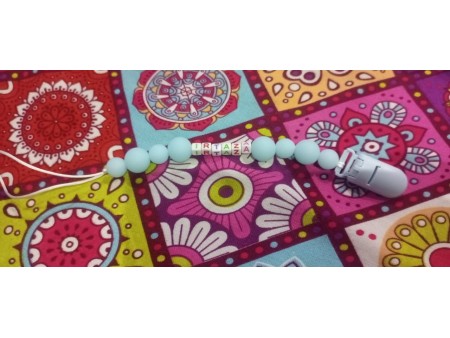 Customized Pacifier Chain Holder | Personalized Pacifier Chain Holder | Custom Pacifier Chain Holder - Baby's Name